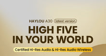 HAYLOU S30 Wireless Bluetooth 5.4 Headphones With Mic Noise Cancelling Headsets Hi-Res Audio 43dB Active 40mm Driver Earphones