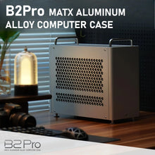 B2Pro MATX Aluminum Alloy Computer Case Desktop Chassis Computer Fits Matx/Atx/Sfx Power Supply &240 Water Cooling