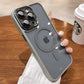 Luxury Matte Transparent Magsafe Stand for iPhone 17/16/15/14/13/12 Pro Max Plus/11 Phone Case with Magnetic Case