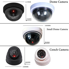 New Black/White Dummy Conch Camera Red Flashing LED Light For Home Office Surveillance Security System Fake CCTV Security Camera
