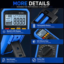 Insulation Resistance Tester 2500V 50GΩ, Digital Megohmmeter with PI/DAR, Auto-Ranging Voltmeter AC/DC Voltage Resistor Meter