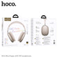 HOCO W65 Plus ANC Noise Reduction Bluetooth Headphones Over The Ear Wireless Big Earphone Hifi Sounds Sport Headsets With Button