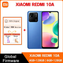 4G Smartphone Original Xiaomi Redmi 10A 5000mAh Smartphone 6.53' HD Display Helio G25 Octa Core 13MP Fingerprint Global Rom