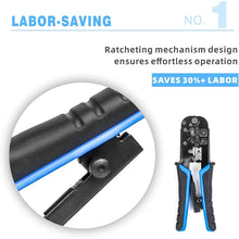 RJ45 Cat6 Crimping Tool Kit with RJ11/12/45 8P6P Network LAN Crimper Connectors and Covers Network Cable Tester Wire Stripper