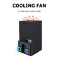 Vertical Cooling Fan with Dual Fans and USB Port Heat Dissipation Fan Cooling Fan Dock Station for Xbox Series X Host Console