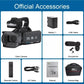 4K 60FPS Professional Camcorder for Photography 64MP WiFi Livestream Webcam Video Cameras 18X Digital Zoom YouTube Vlog Recorder