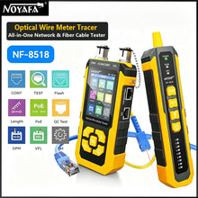 NOYAFA NF-8518 Network Cable Tester Optical Wire Tracer with OPM VFL POE NCV Port Flash Length Measurement RJ45 Continuity Test