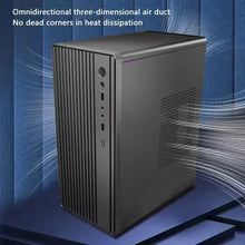 LDPCSJ Portable Mini PC Computer Case Support ATX Power Supply Fit M‑ATX & ITX Motherboard Compact Desktop Chassis With Fast Heat Dissipation For Home Use Gaming Entertainment DIY PC Building Desktop Computer Shell Housing