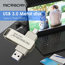 Type C Usb Flash Drives 3.0 128gb pendrive 64gb флэш-накопител stick Type-c Pen Drive for Phone PC gift