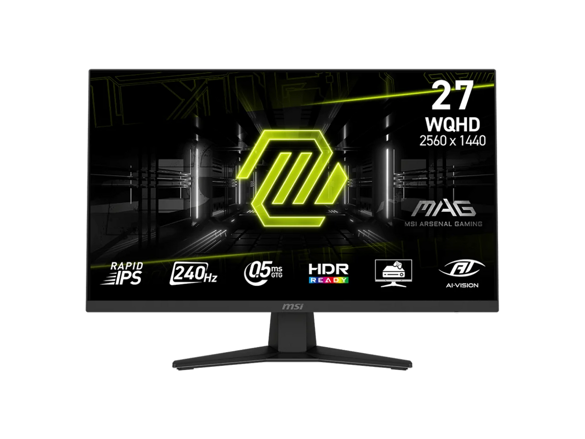 Msi 27'' Wqhd 2K 1440P 240Hz Ips with Amd Freesync Premium 0.5Ms Hdr Ready Computer Gaming Monitor Mag 274Qf X24