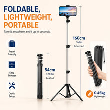 Foldable Phone Tripod MultiPurpose Camera Stand for Live Video Shooting Photography Adjustable with Phone Holder Extendable Legs