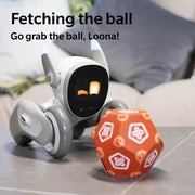 Perro robot con IA inteligente, mascota electrónica, compañero robot interactivo para entretenimiento en el hogar