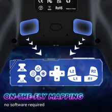 RGB Gamepad For Playstation 5/PS5 Pro/Slim/PC Wireless PS5 Controller 3D Game Joystick Dual Vibration Macro/Turbo Function