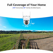 Cámara solar PT inalámbrica Annke de 4MP, NVR de 16 canales, cámara de seguridad de doble banda 2.4G y 5.8G, sistema de cámara inalámbrica con batería integrada y energía solar