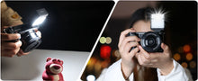 VRIG Retro Camera Flash Speedlite for Sony ZV1 Ricoh GR3 Fujifilm XT5 Nikon Z30 Mini LED Constant Light Universal Hot Shoe Flash