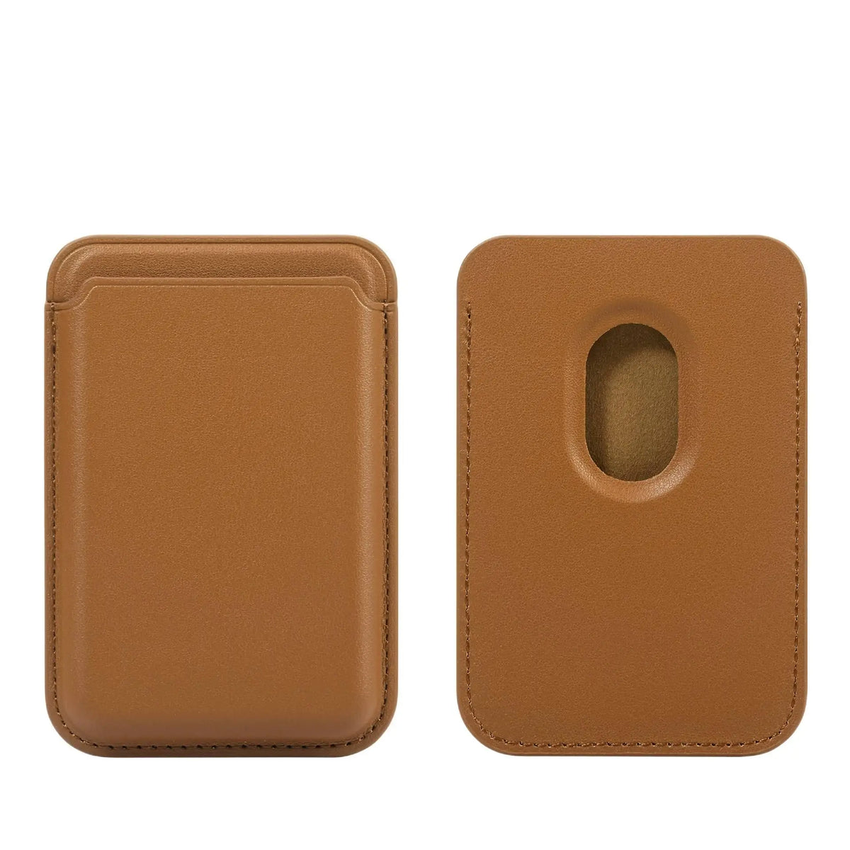 Universal Magnetic Leather Wallet Card Holder Strong Grip Card Pocket for iPhone MagSafe Samsung Xiaomi OPPO Motorola Google