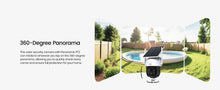 Cámara de seguridad solar WiFi Dekco de 3MP, 100% sin cables, con batería de 5000mAh, audio bidireccional, panel solar inalámbrico y cámara CCTV PTZ