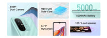Global ROM Original Xiaomi Redmi 12C 4G 64G 5000mAh High-capacity Battery Helio G85 Octa Core 50MP 6.71'' 4G Mobile Phone