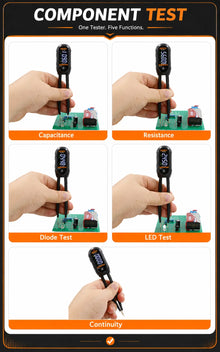 LCR SMD Mini Tester Smart Tweezer Resistance Capacitance Continuity Diode  Auto Test Measurement Multimeter Tools ZL23
