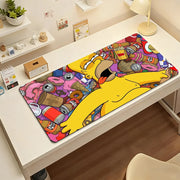 Alfombrilla de ratón con dibujos de los Simpson, grande, impermeable y antideslizante, para oficina, juegos y teclados