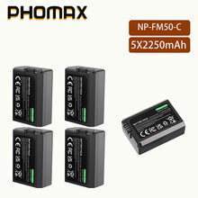 PHOMAX 2250mAh NP-FW50 NPFW50 Battery Type-C Direct Charge for Sony A6400 A6000 ZVE10 A6300 A 7 M2 A7R2 A6100 A5100 NEX-7 NEX-F3
