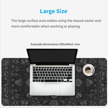 Mouse Pad Black Persian Carpet Gaming XL New Home Mousepad XXL keyboard pad Soft Natural Rubber Computer Mice Pad Table Mat