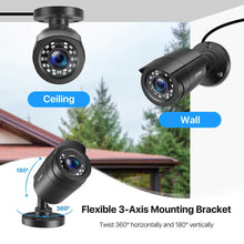 ZOSI 4pcs/lot 1080p HD-TVI CCTV Security Camera ,80ft Night Vision ,Outdoor Whetherproof Surveillance Camera Kit
