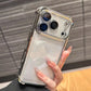 Luxury Cushioned Shockproof Plated Transparent Phone Case For iPhone 17 16 15 14 13 12 11Pro Max Plus