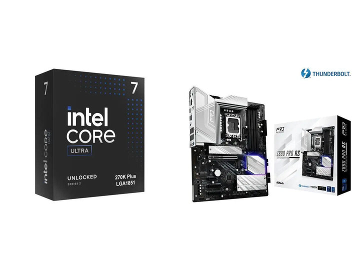 CPU Motherboard Combo -  Intel BX80768270K Bundle with  ASRock Z890 Pro RS
