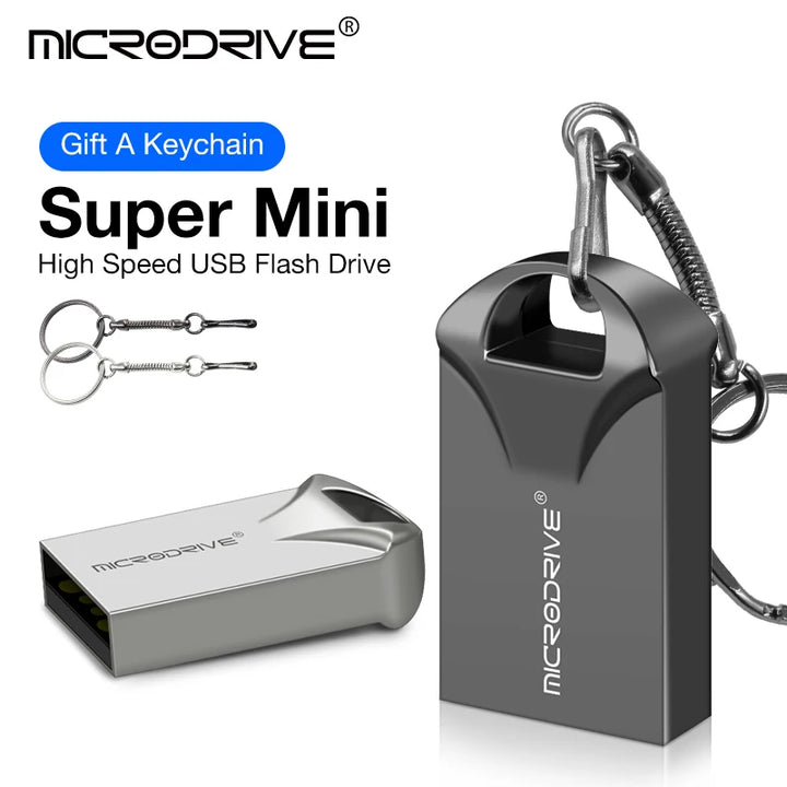 Mini USB Flash Drive Pen Drive USB 2.0 Pendrive 64GB 32GB 16G 8G 4G Flash Memory Stick with Key Ring 128GB U Disk Creative Gifts