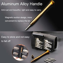 25 in 1 Magnetic Precision Screwdriver Set, Aluminum Alloy Mini Repair Tool Kit for Phone Laptop Camera Watch Electronics