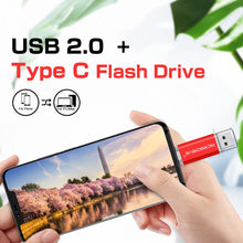 TYPE-C USB Flash Drive 128GB OTG Direct Connection Pen Drive 64GB Memory Stick 16GB Creative Business Gift Red U Disk Blue 32G