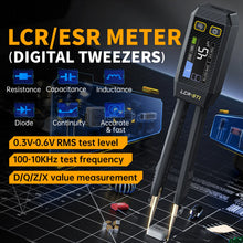 FNIRSI LCR-ST1 Smart Tweezer LCR SMD ESR Mini Tester Resistance Capacitance Inductance Continuity Diode Test Measurement Tools