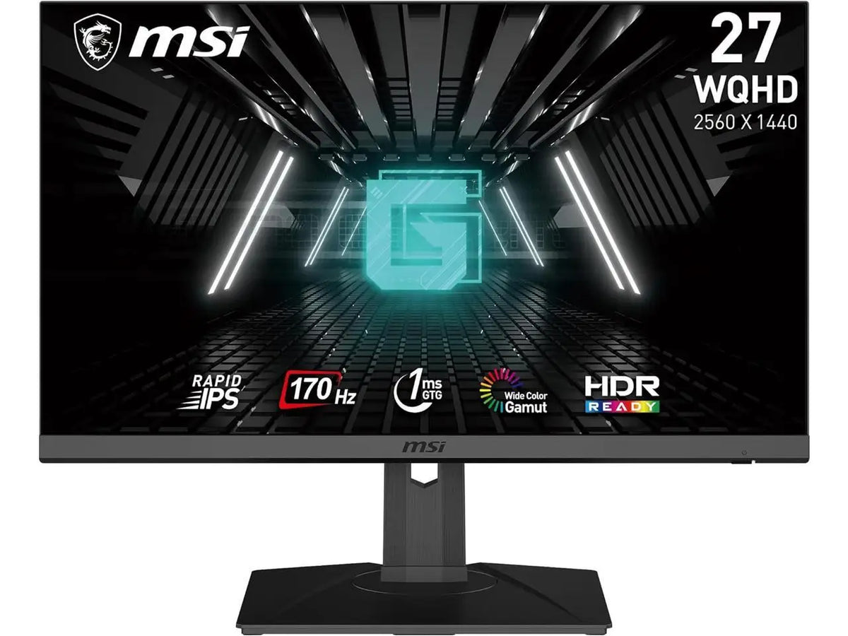 MSI 27" QHD 2K 1440P 170HZ Rapid IPS with AMD FreeSync Premium & Nvidia G-Sync Compatible 1ms USB-C Quantum Dot Gaming Computer Monitor with Height Adjustable, Pivot, Swivel & Tilt Stand G274QPF