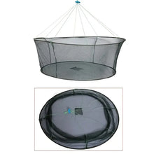Red de pesca plegable de boca suelta de 80 cm, red de lanzamiento para tanques, trampa para peces, anguilas, camarones, langostinos, cebo y cangrejos