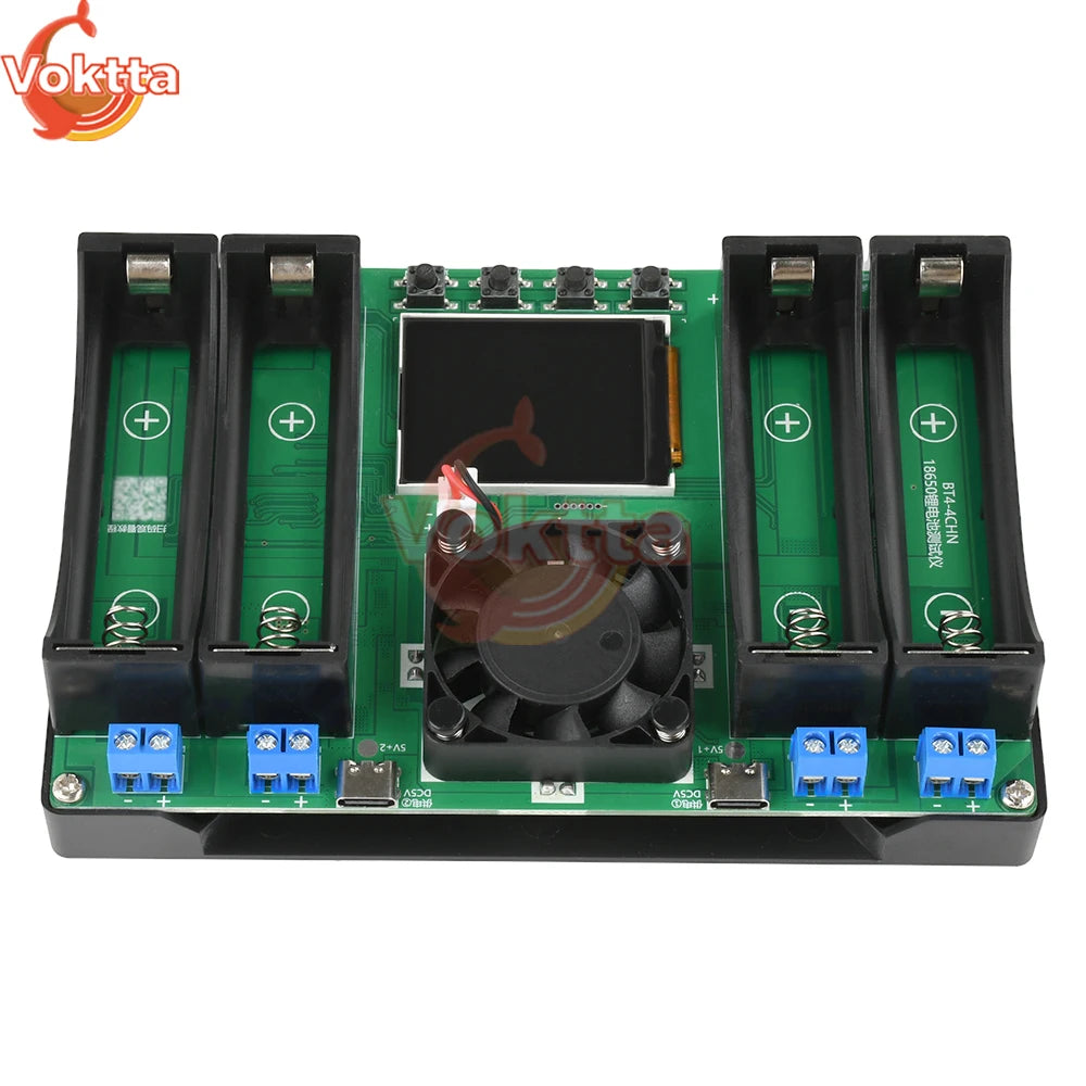 18650 Lithium Battery Capacity Tester LCD Display Universal Battery  Charger Tester 2/4 Channel MAh MWh Power Detector Analyzer