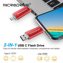 Type-C USB Flash Drive 128MB 4GB 8GB 16GB 32GB 64GB 128GB Pendrive High Speed OTG Dual-Purpose Disk for Mobile Desktop Laptop PC