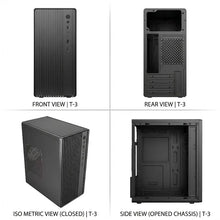LDPCSJ Portable Mini PC Computer Case Support ATX Power Supply Fit M‑ATX & ITX Motherboard Compact Desktop Chassis With Fast Heat Dissipation For Home Use Gaming Entertainment DIY PC Building Desktop Computer Shell Housing