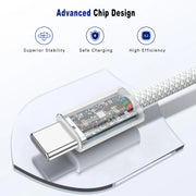 Cable de datos para teléfono móvil tipo C a tipo C de carga rápida PD 60W, 1m/2m, para iPhone 15, 16, 17, Samsung, Huawei, cable cargador USB C a C