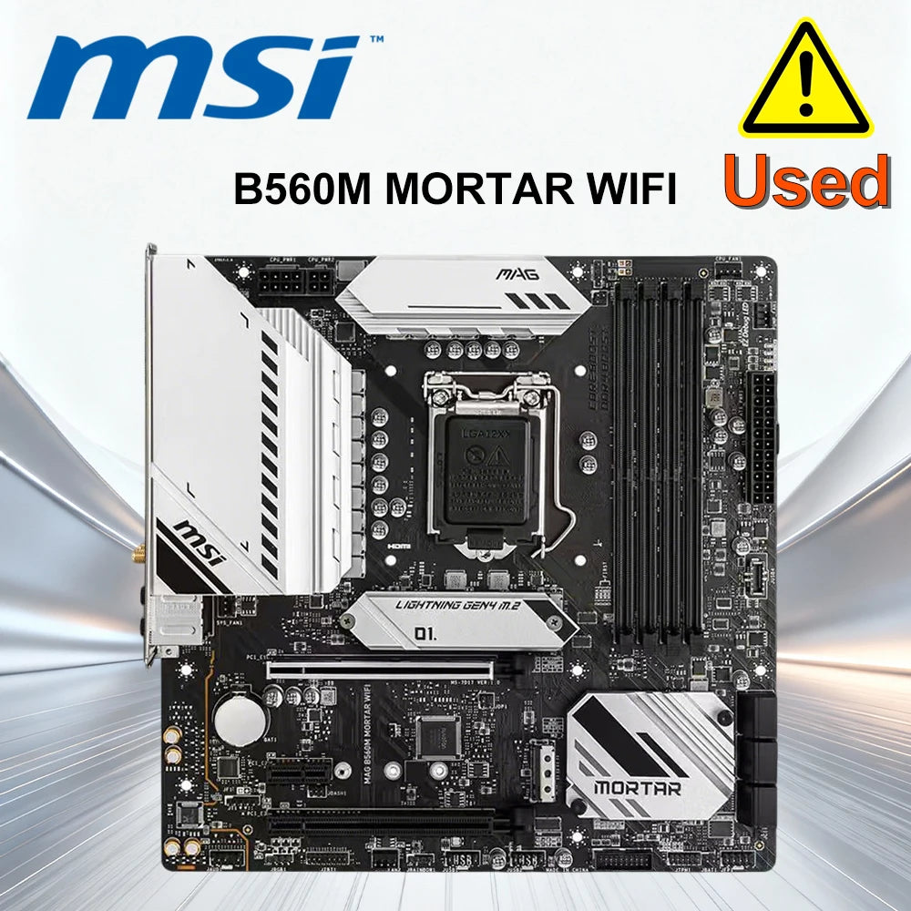 MSI MAG B560M MORTAR WIFI LGA1200 DDR4 Micro ATX Motherboard