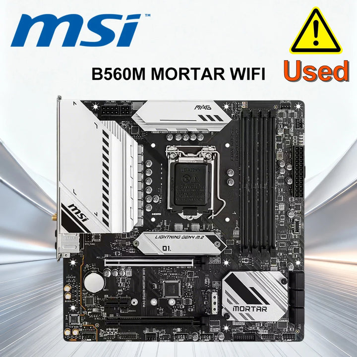 MSI MAG B560M MORTAR WIFI LGA1200 DDR4 Micro ATX Motherboard