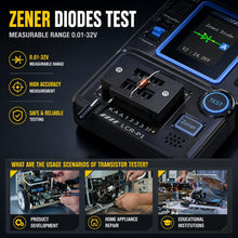FNIRSI LCR-P1 Transistor Tester, LCR Meter, Capacitor Tester, Auto Test MOSFET/PNP/NPN, Diode/Zener, R/L/C & ESR Meter