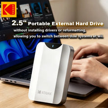 Kodak Portable External Hard Drive HDD P232 5Gbps USB3.0 External Hard Disk 2TB 1TB Large-capacity Storage PS4/Xbox/PC
