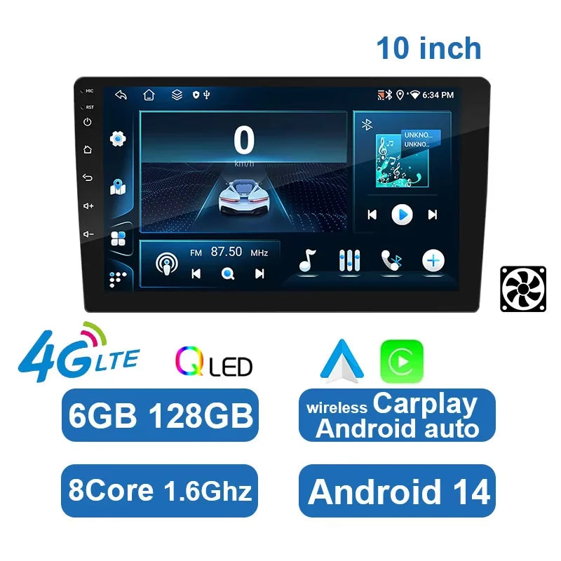 ESSGOO 7 9 10" Car Radio Android Auto Carplay Car Stereo Multimedia Player Universal WIFI GPS Autoradio Car Intelligent Systems