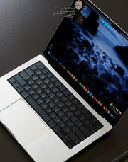 Pegatinas translúcidas de color gris para teclado de MacBook, pegatinas protectoras translúcidas, compatibles con MacBook Air/Pro de 13 a 16 pulgadas