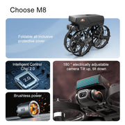 Dron GPS Lenovo M8, cámara dual HD 8K, evitación inteligente de obstáculos, motor sin escobillas, control por pantalla WIFI 5G, dron RC con GPS