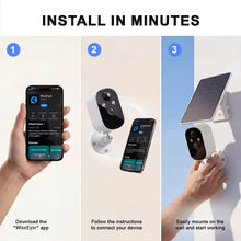 XVIM Outdoor Wireless WIFI Camera 1080P Wireless Home Security Solar Battery Powered Camera Floodlight Night Vision Local Alarm