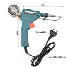 60W Automatic Soldering Iron Handheld Internal Heating Soldering Gun Smart Solder Wire Feed Welding Station Kit with Iron Stand 110V 220V Temperature Control for Electronic Circuit Board PCB Repair Tools