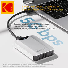 Kodak Portable External Hard Drive HDD P232 5Gbps USB3.0 External Hard Disk 2TB 1TB Large-capacity Storage PS4/Xbox/PC