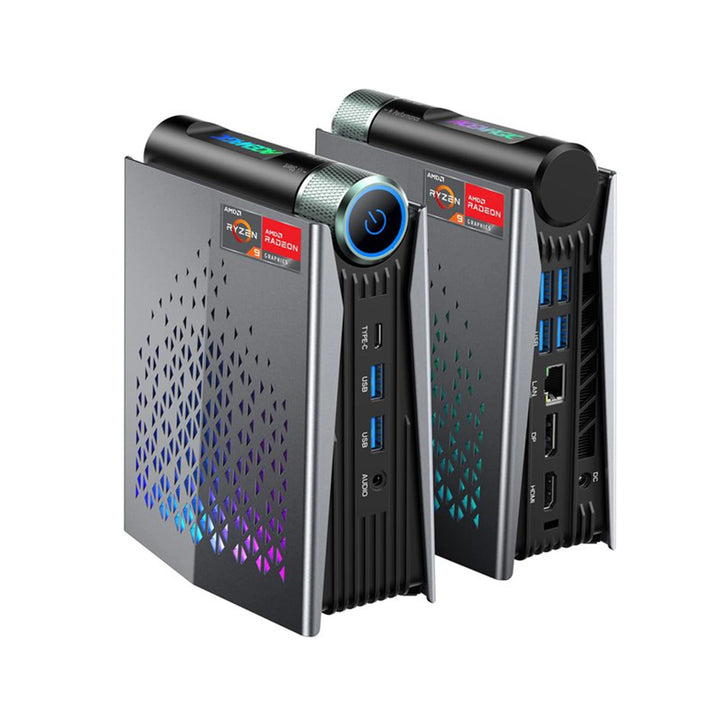 ACEMAGIC S3A Mini PC Gaming AMD R7 H255 RAM 16GB LPDDR5 512GB SSD Gamer Computer RGB Light Control WiFi6 BT5.2